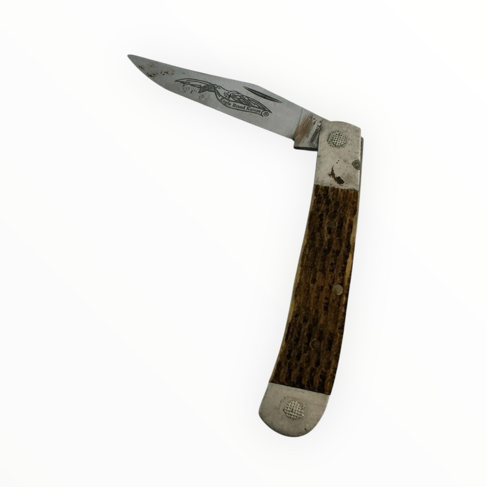Vintage Eagle Brand‎ Parker Edwards 1423-1 Single Clip Point Trapper Knife
